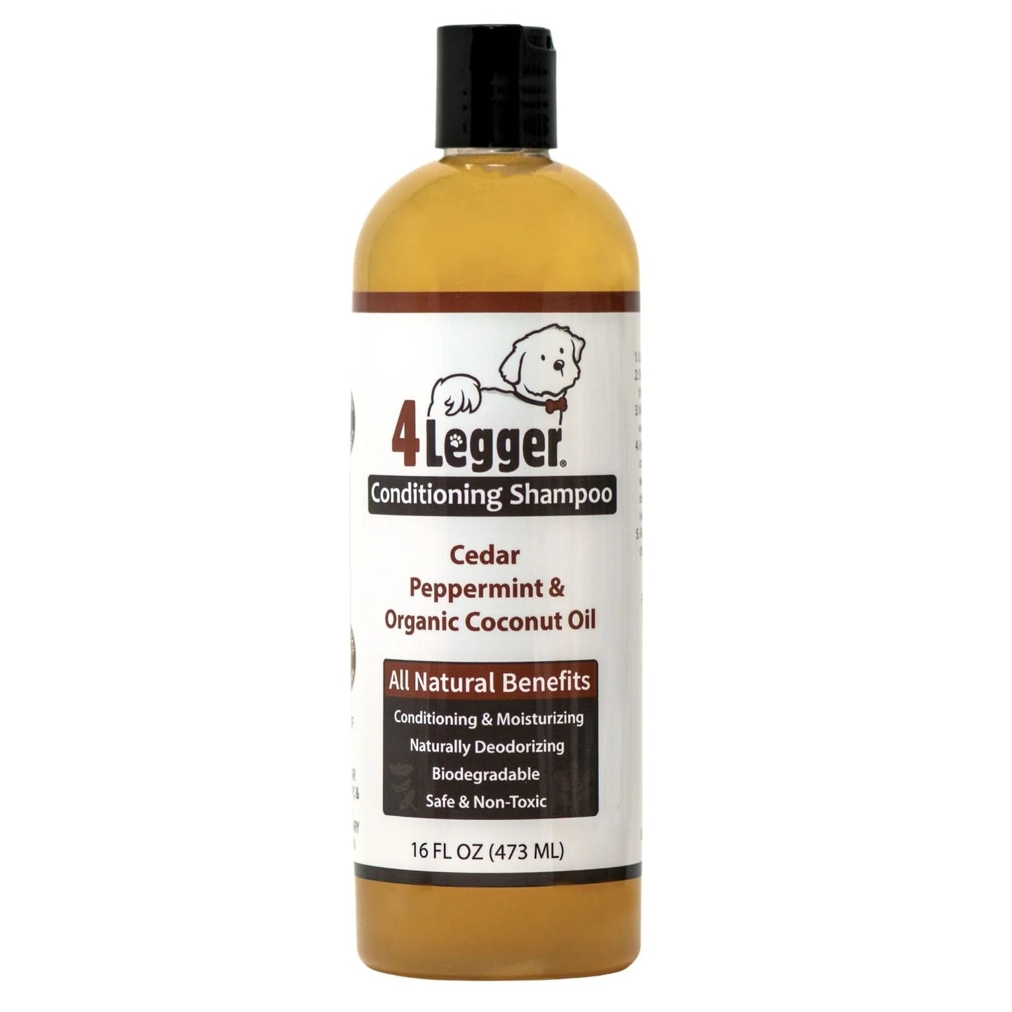 4-Legger Organic Shampoo | Cedar w/ Peppermint & Eucalyptus 16oz