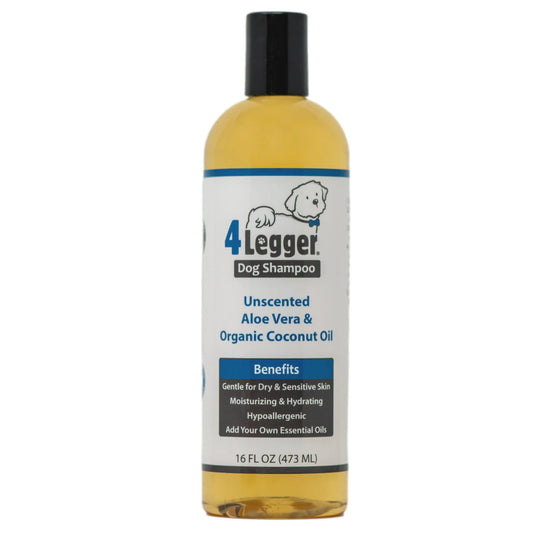 4-Legger Organic Shampoo | Unscented Hypoallergenic with Aloe 16oz