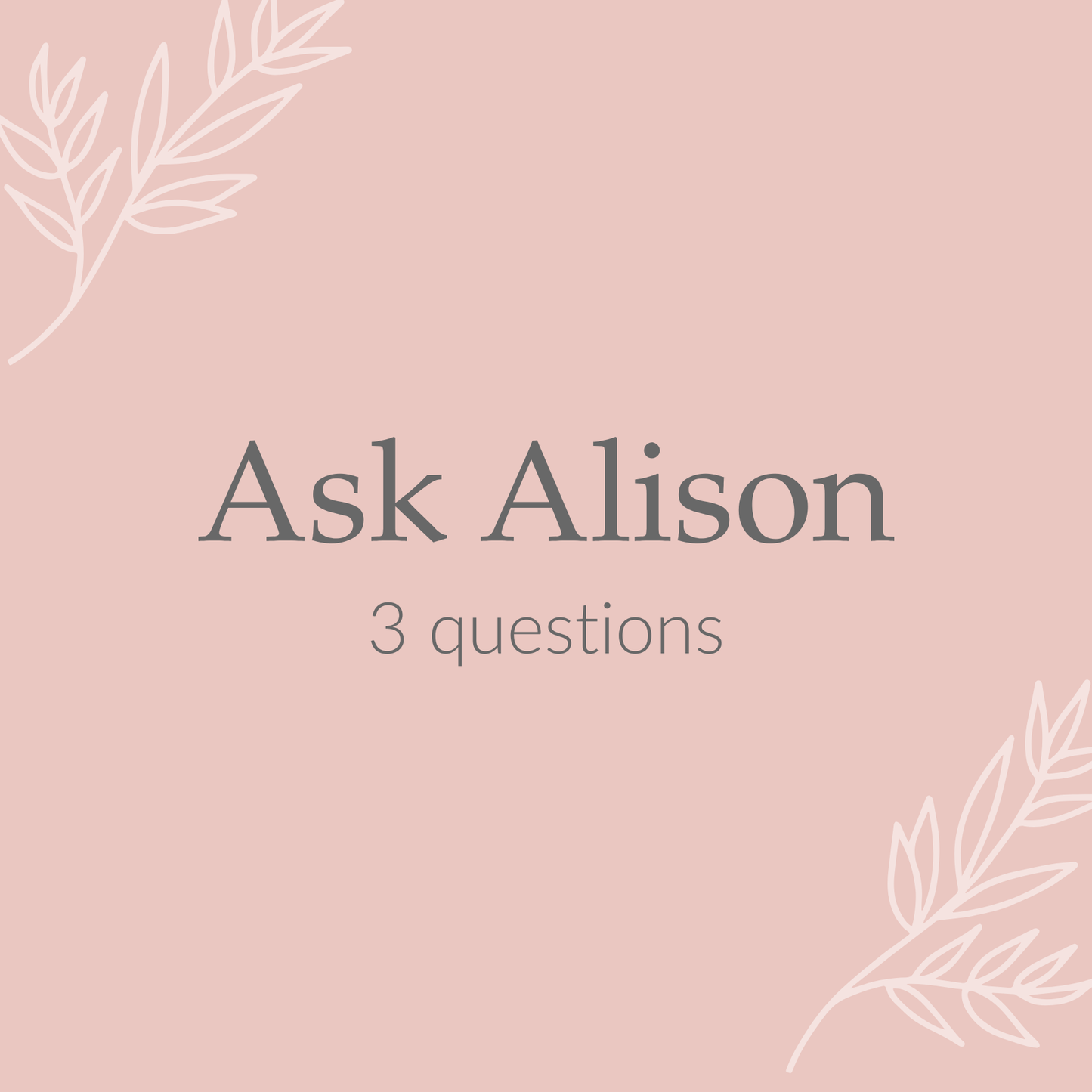 Ask Alison