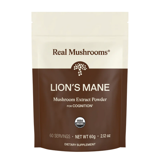 Real Mushrooms | Organic Lions Mane Mushroom Powder | 60g