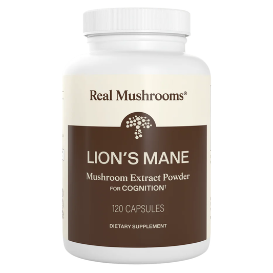 Real Mushrooms | Organic Lions Mane Capsules | 120ct