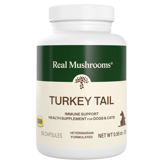 Real Mushrooms | Turkey Tail Mushroom for Pets | 90 Capsules